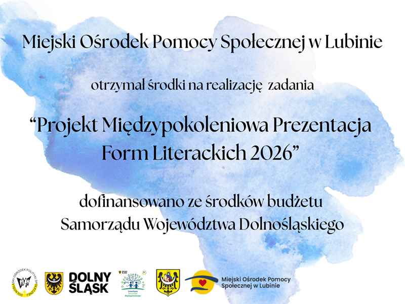 Projekt Międzypokoleniowej Prezentacji Form Literackich 2026 plakat.png