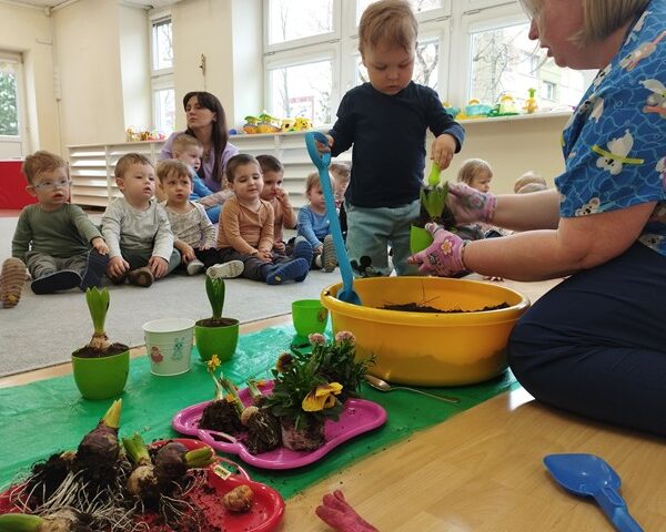 Wiosenne sadzenie kwiatów – grupa II