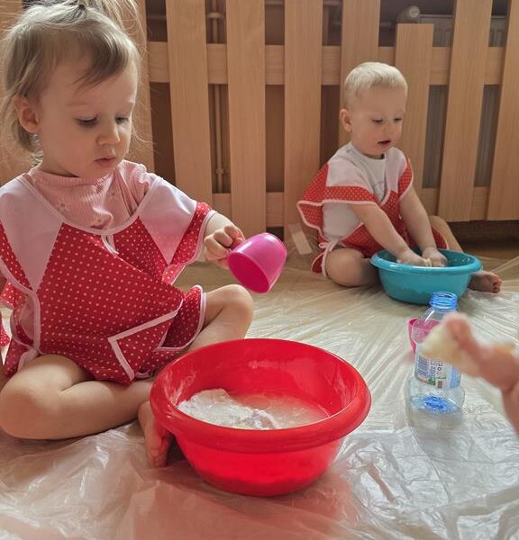 Zabawy masą sensoryczną - grupa II