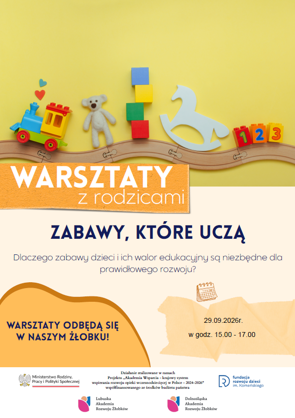 Warsztaty dla Rodziców- zaproszenie