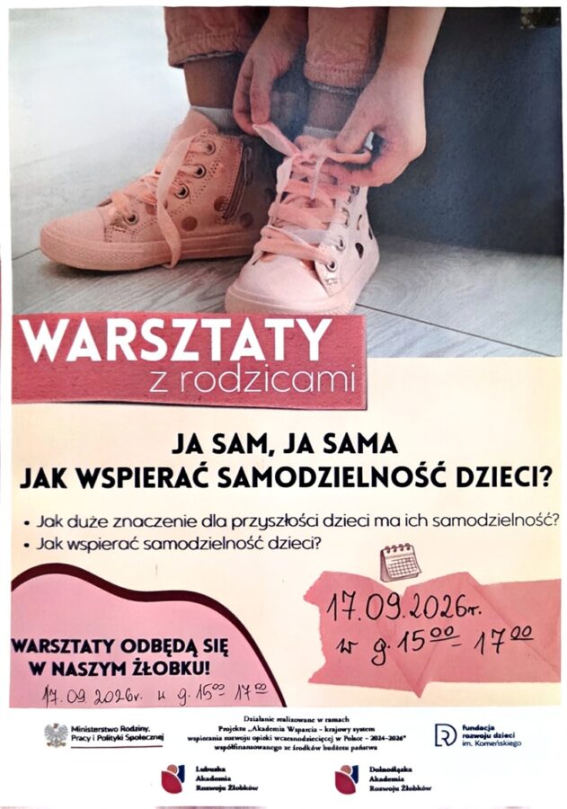 warsztaty dla rodziców plakat