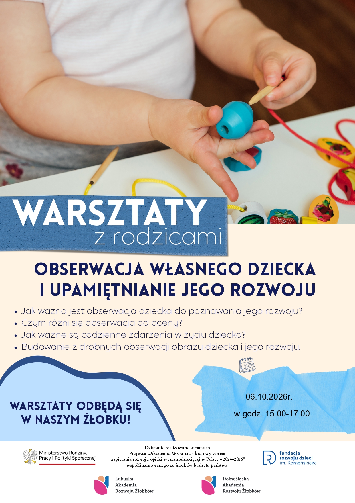 Warsztaty dla Rodziców- zaproszenie